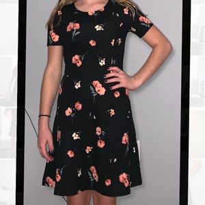 Floral swing dress